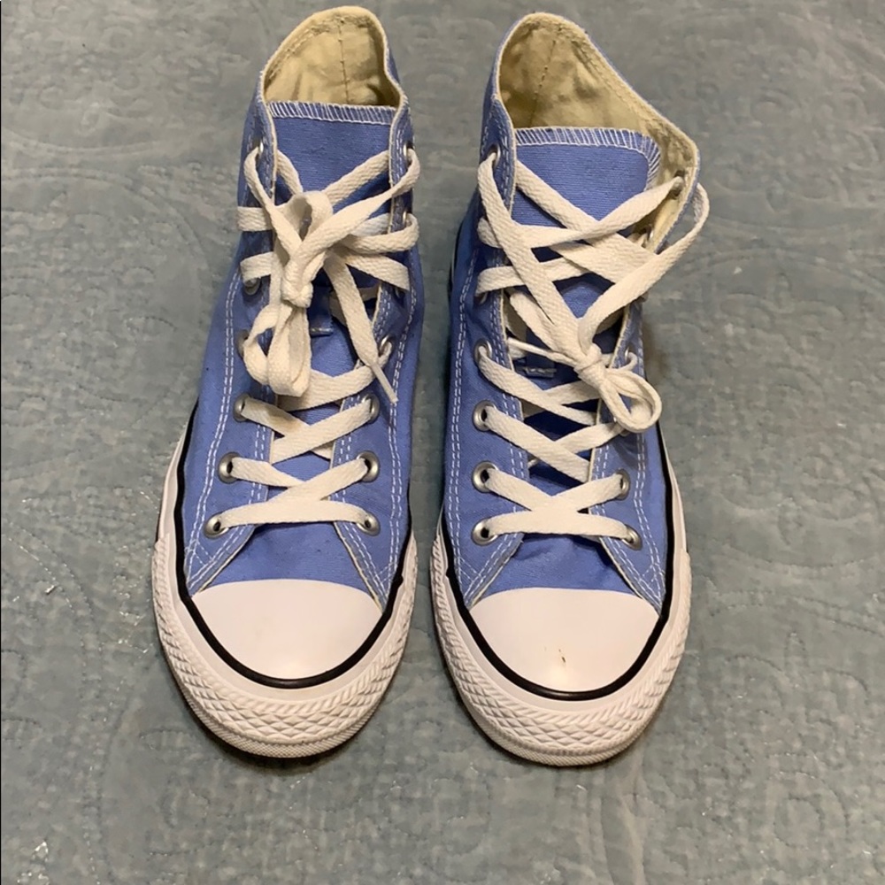 periwinkle high top converse